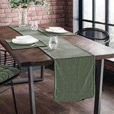 New Velvet Table Runner With Mats - The Linen House