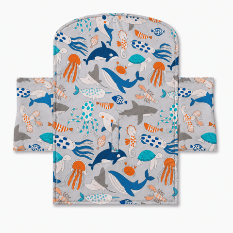 Ocean Friends Diaper Changing Sheet - The Linen House