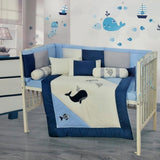 Ocean Friends Whale Baby Crib Bedding Set - The Linen House