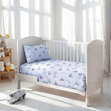 Ocean Sail Baby Crib Sheet & Pillow - The Linen House