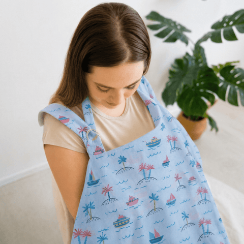 Ocean Sail Nursing Apron - The Linen House