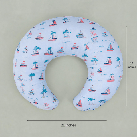 Ocean Sail Nursing Pillow - The Linen House