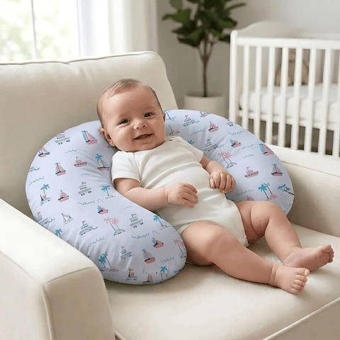Ocean Sail Nursing Pillow - The Linen House