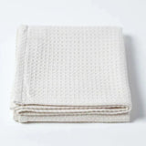 Organic Cotton Waffle Baby Blanket Natural - The Linen House