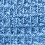 Organic Cotton Waffle Baby Blanket Sky Blue - The Linen House