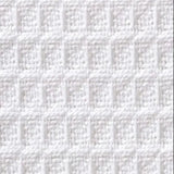 Organic Cotton Waffle Baby Blanket White - The Linen House
