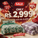 Pack of 2 Luxury Printed Bedsheets - The Linen House