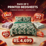 Pack of 3 Premium Printed Bedsheets - The Linen House