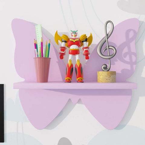 Pink Butterfly Floating wall Shelf - The Linen House