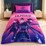 Pink & Purple Warrior Girls Kids Bedsheet - The Linen House