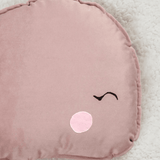 Pink Whale Baby Cushion - The Linen House