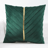 Pintuck Cushion Cover With Golden RIbbon - The Linen House