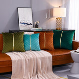 Pintuck Cushion Cover With Golden RIbbon - The Linen House