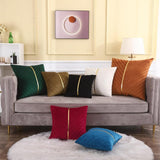 Pintuck Cushion Cover With Golden RIbbon - The Linen House