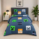 Pixel Blocks Gamer Kids Bedsheet - The Linen House
