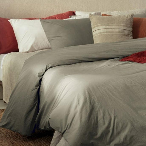 Plain Dyed Duvet Set - The Linen House