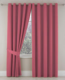 Plain Dyed Eyelet Curtains with linning - The Linen House