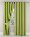 Plain Dyed Eyelet Curtains with linning - The Linen House