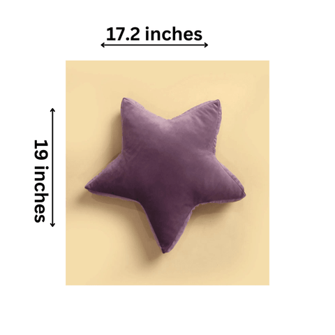 Plum Star Baby Cushion - The Linen House