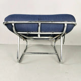 Blue Lounge Armchair - The Linen House