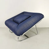 Blue Lounge Armchair - The Linen House