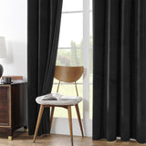 Premium Black Velvet Curtain for Bedroom & Living Room - The Linen House
