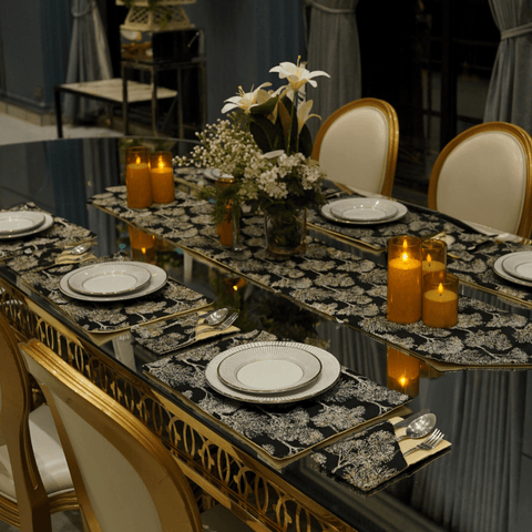 Premium Botanical Pattern Table Linen Set - The Linen House