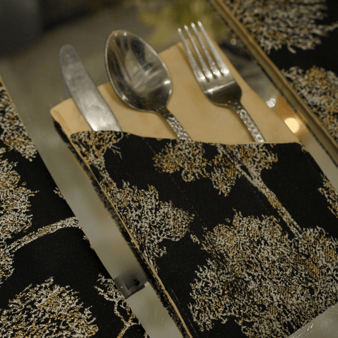 Premium Botanical Pattern Table Linen Set - The Linen House