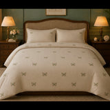 Premium Butterfly Embroidered Luxury Bedding Set - The Linen House