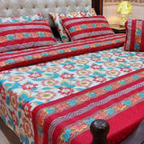 Premium Cotton Floral 7Pc Bedspread Set - The Linen House