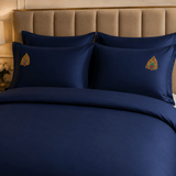 Premium Gold Accent Embroidered Bedding Set - The Linen House