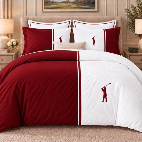 Premium Golf Club Embroidered Bedding Set - The Linen House