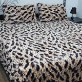Premium Leopard Fleece Bedsheet - The Linen House