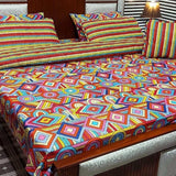 Premium Multicolor Geometric 7Pc Bedspread Set - The Linen House