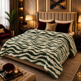 Premium Striped Fleece Blanket - The Linen House