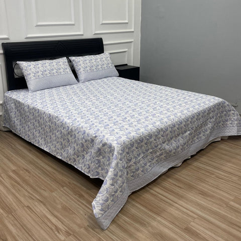 Printed Bedspread ( 3 pcs) - The Linen House