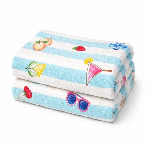 Printed Towel - Ultra Soft & Absorbent Kids Bath Towel - The Linen House