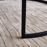 Quatropi Round Nesting Coffee Table 2 - Piece - Black Metal Base - The Linen House