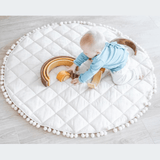 Quilted Baby Play Mat Baby Rug - The Linen House