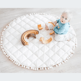 Quilted Baby Play Mat Baby Rug - The Linen House