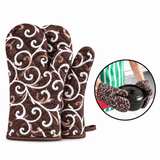 Quilted Cooking Gloves with Hanging Loops - The Linen House