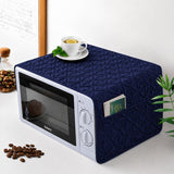 Quilted Microwave Cover with Storage Pocket - The Linen House