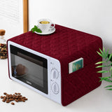 Quilted Microwave Cover with Storage Pocket - The Linen House