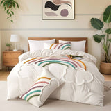 Rainbow Cloud Embroidered Duvet Cover Set - The Linen House
