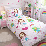 Rainbow & Hearts Kids Bedsheet - The Linen House