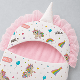 Rainbow Unicorn Baby Carry Nest - The Linen House