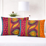 Rangoli Paisley Celebration Pillow Cover (Pack of 2) - The Linen House
