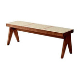 Rattan Bench Long Stool - The Linen House