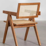 Rattan Dining Chair with Armrests - The Linen House