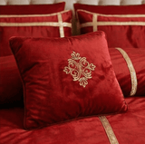Red Velvet Bridal Set with filling - The Linen House